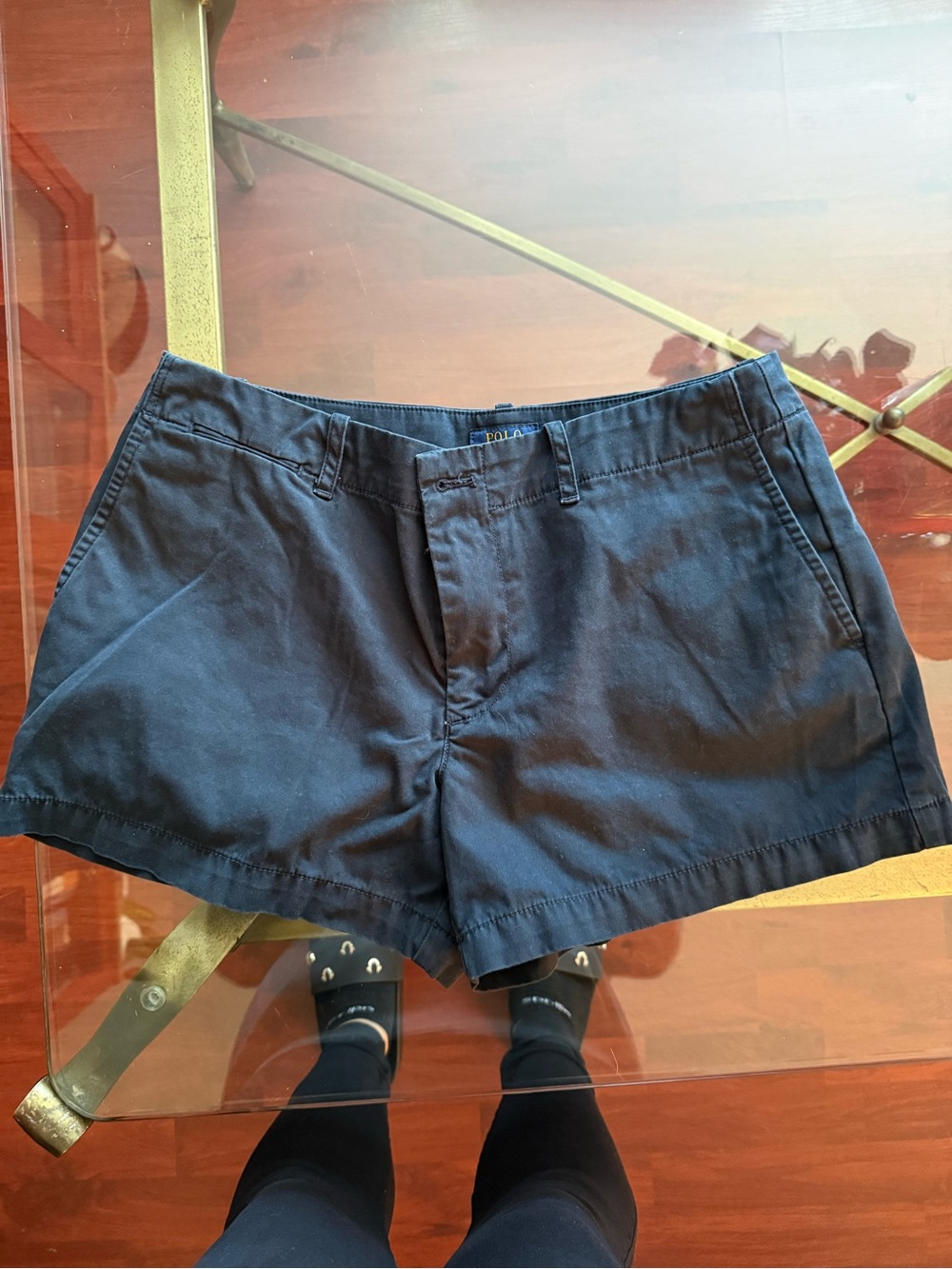 Ralph Lauren Navy Cotton Bermuda Shorts